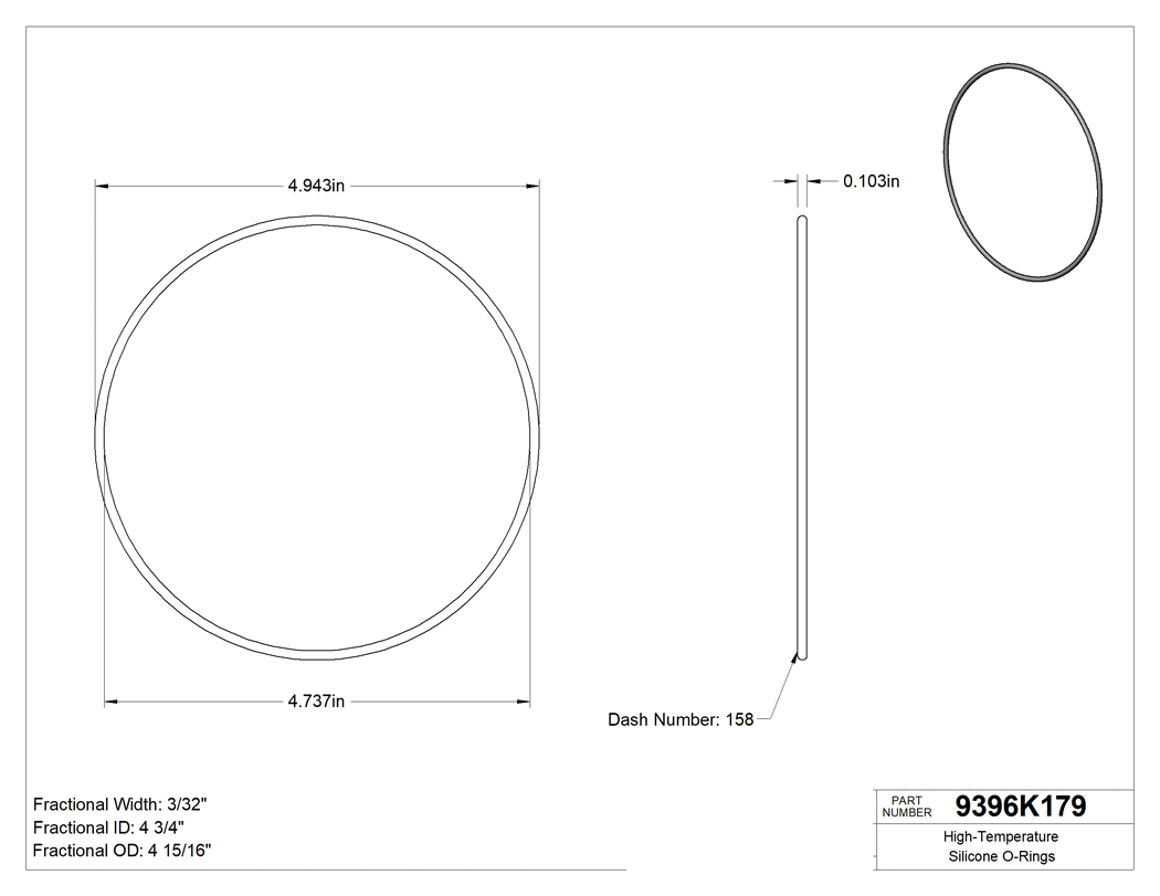 Technical drawing - 9396K179